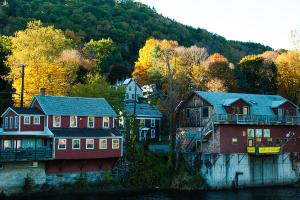 Shelburne Falls, MA, across from the famous bridge of flowers. This hidden town is worth a visit. Photograph courtesy of Robert Ford. http://fineartamerica.com/featured/fall-colors-shelburne-falls-massachusetts-robert-ford.html